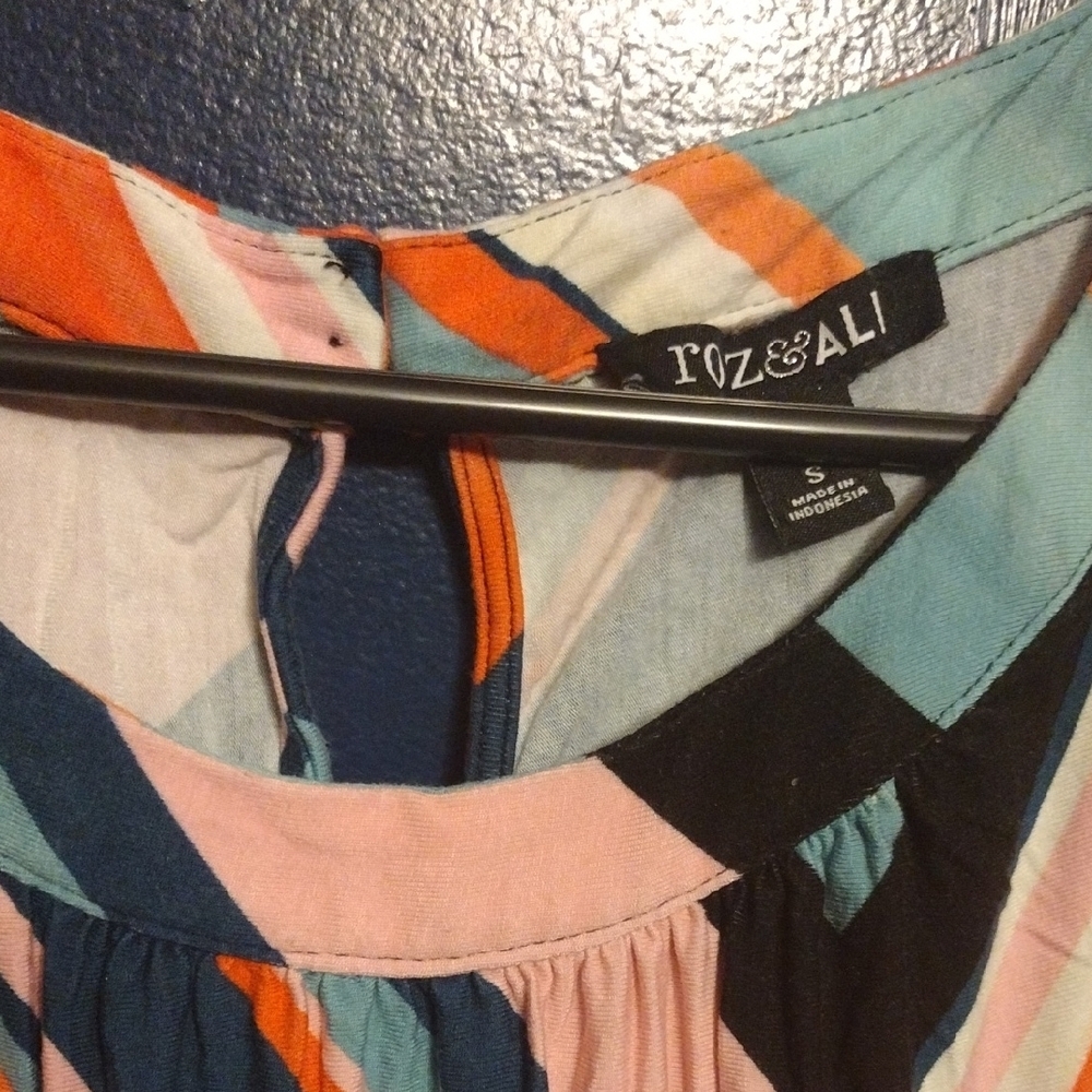 Roz & Ali Striped Spagetti Strap Dress - Multicolor​ - Picture 4 of 7